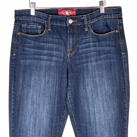 Lucky Brand Sofia Bootcut Jeans Womens Size 14/32 Dark Wash Regular Fit EUC - Picture 9 of 16